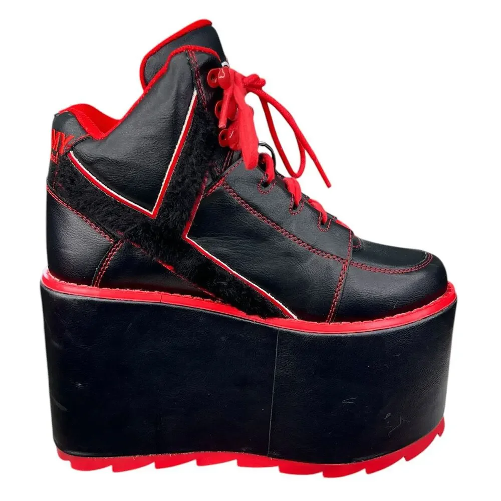 Gloomy Bear X YRU Women's Qozmo Black Platform Sneakers Size US 5